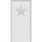 Ekena Millwork Standard Foster Star Plinth Block With Rounded Edge, 3"W x 6"H x 1"P PBP030X060X100FOS08 - alternate 4